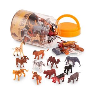 Bote de 60 animales salvajes