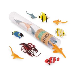 Tubo de 14 animales marinos