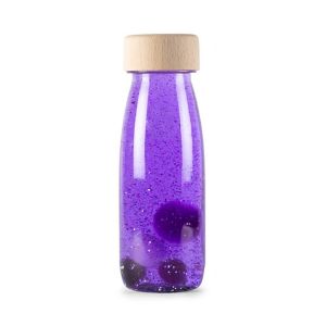 Botella sensorial flotante violeta float bottle