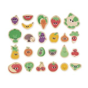imanes de frutas y verduras