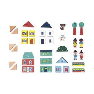 bloques de madera ciudad