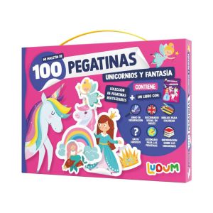 100 pegatinas , unicornios y fantasía